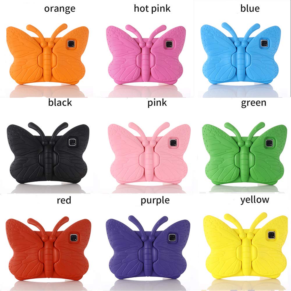 iPad Air 5th/4th Gen & iPad Pro 11 Inch Case for Kids & Girls - Cute Butterfly Shockproof EVA Foam Stand Cover Compatible with 11
