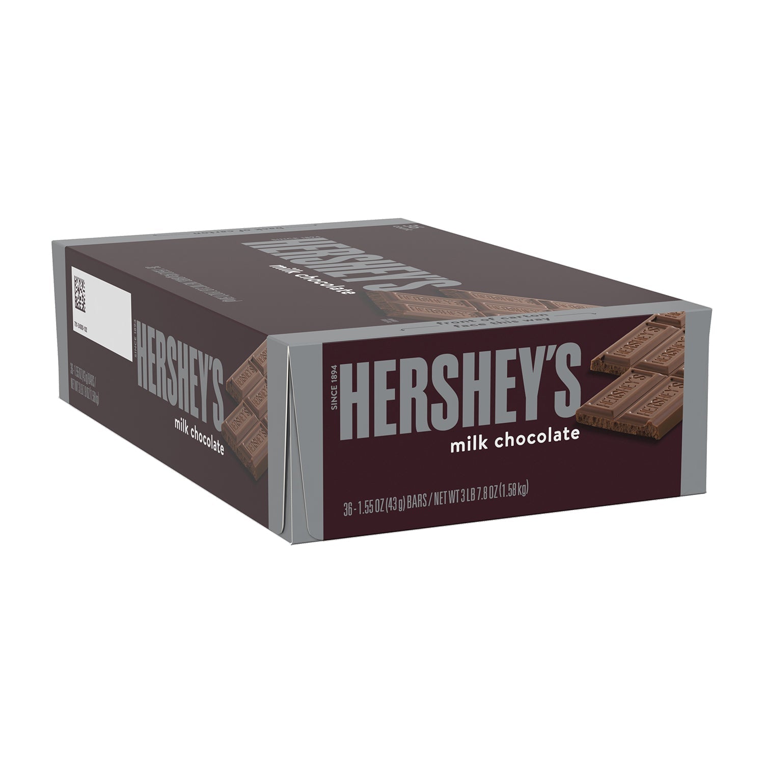 Hershey's Milk Chocolate Bars - 36 Count Bulk Box | Individually Wrapped for Parties, Gifts & Snacking