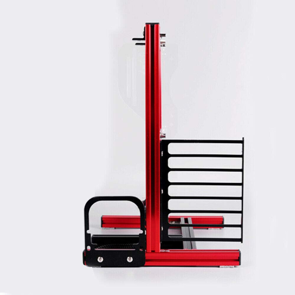 DIY Open Frame PC Test Bench - Vertical ATX/MATX/ITX (17x17cm) Motherboard Case for Air & Water Cooling, Overclocking & Heat Dissipation | Perfect for Gaming Rigs, Workstations & PC Builders (Red)