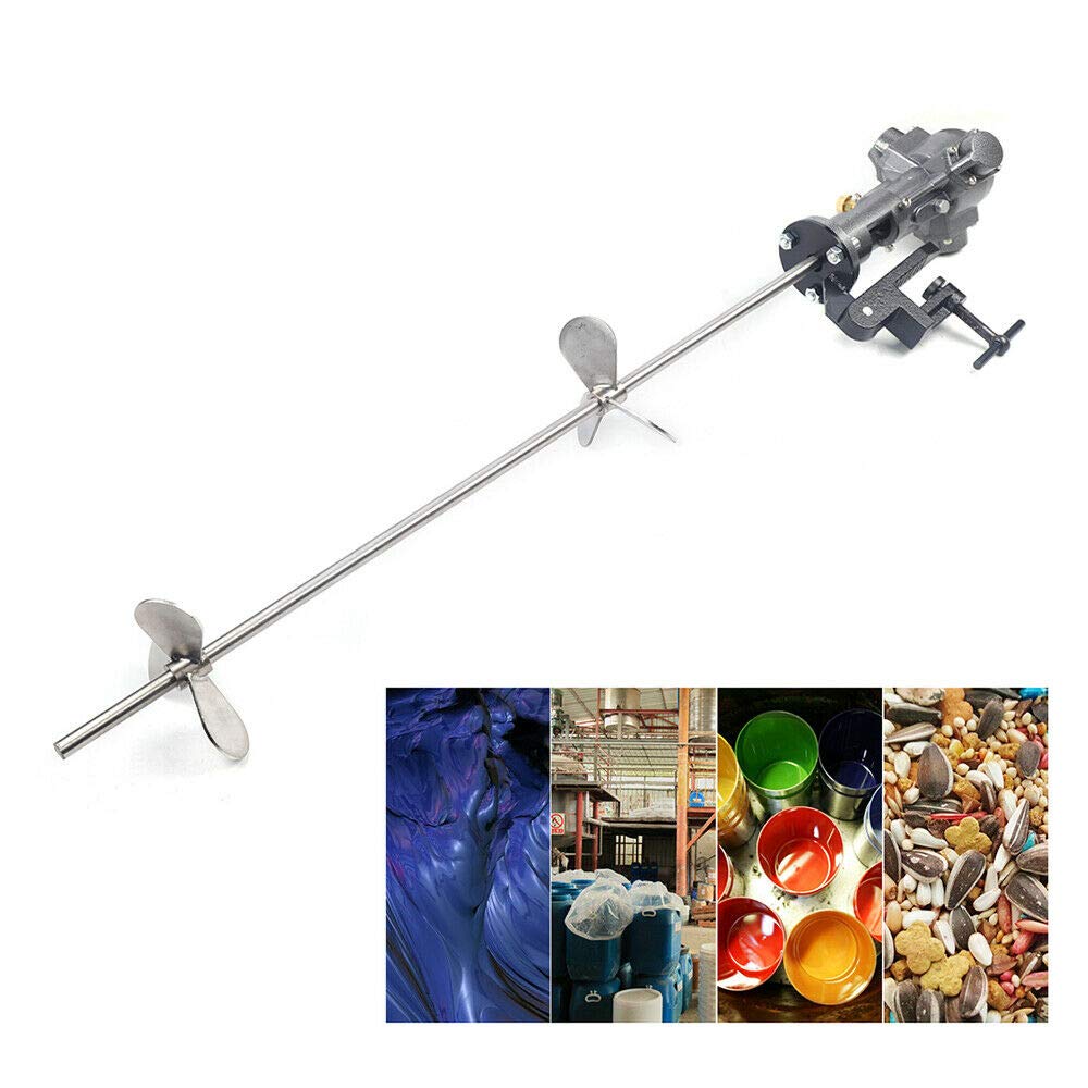 CNCEST 1/2HP 50 Gallon Automatic Paint Mixer - Pneumatic Bracket Stirring Machine with Stainless Steel Clip - Perfect for Professional Paint Shops, Auto Body Repair & Industrial Coating Applications