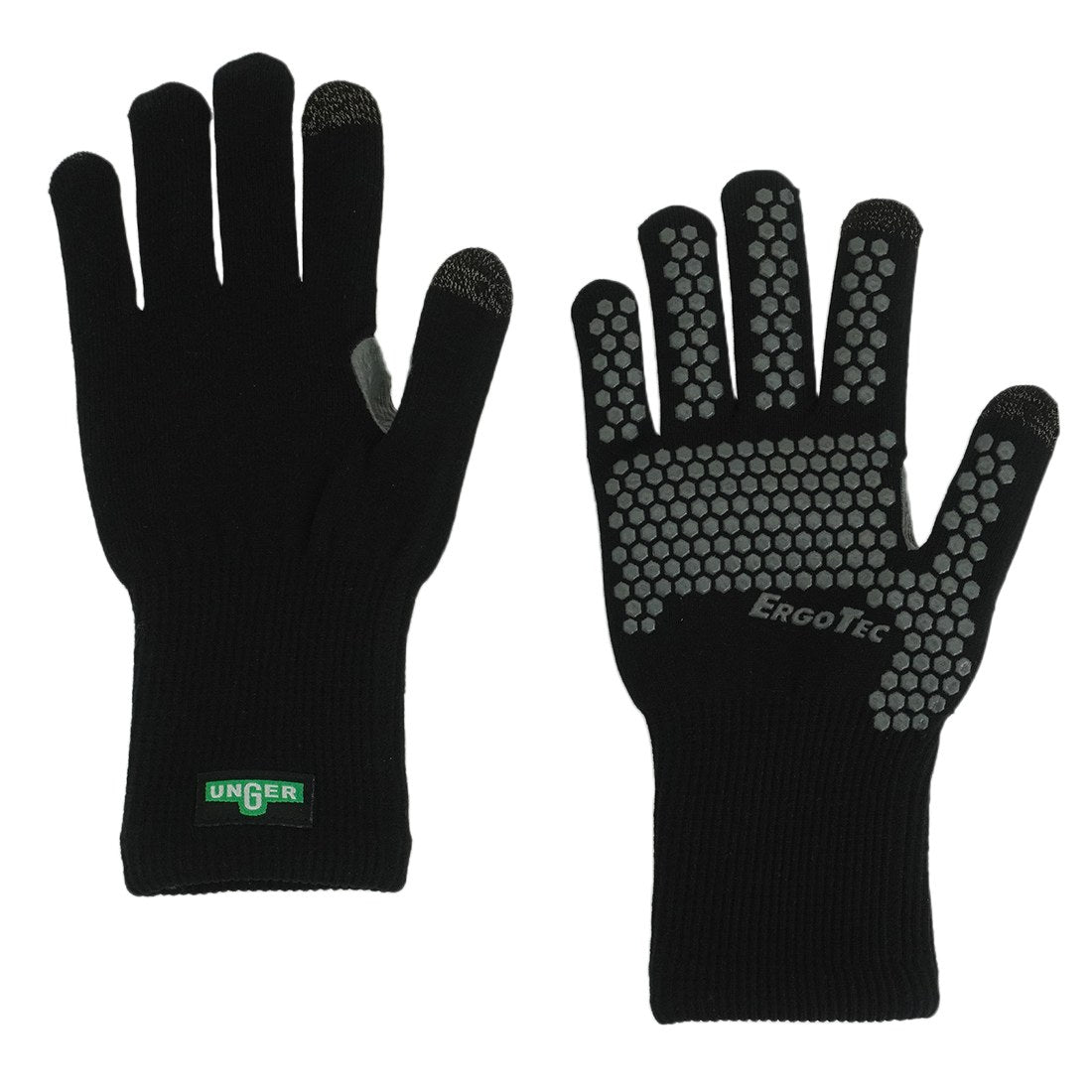Unger ErgoTec Premium Cleaning Gloves - Durable Rubber Grip for Professional Housekeeping, Car Washing & Outdoor Chores - Comfortable & Waterproof Work Gloves for Home & Commercial Use