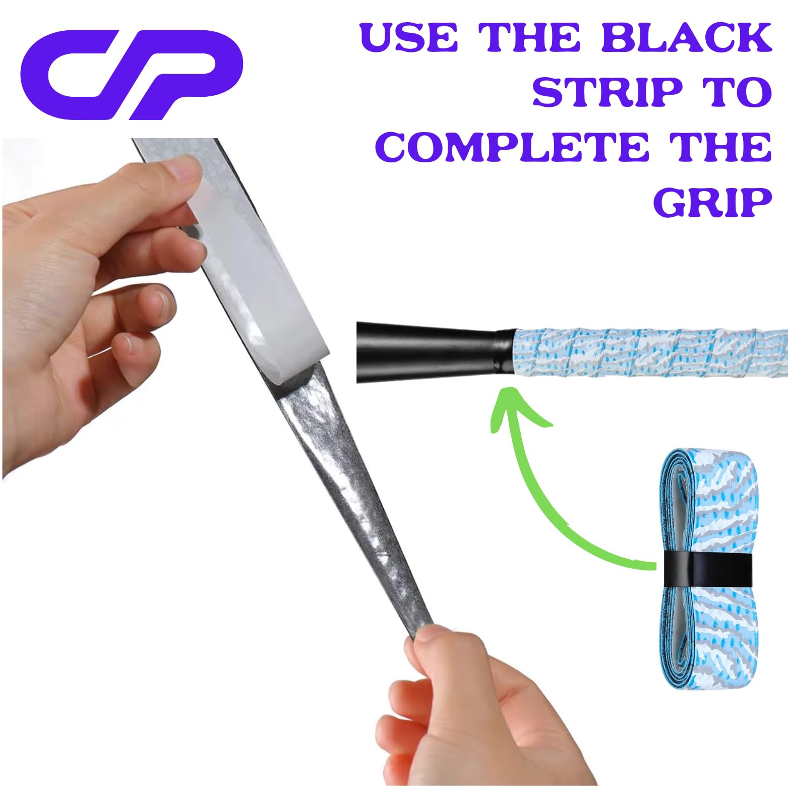 Premium Baseball Bat Grip Tape - 1.1mm Thick Precut Pro Feel Bat Handle Wrap - Replacement for Worn Baseball Bat Grips - Improve Bat Control & Comfort for Baseball, Softball, and Training Sessions