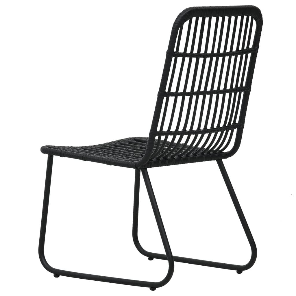 3-Piece Outdoor Patio Dining Set - Rattan & Glass Table with Chairs for Deck, Balcony, Garden, Backyard - Perfect for Al Fresco Dining, BBQs & Outdoor Entertaining