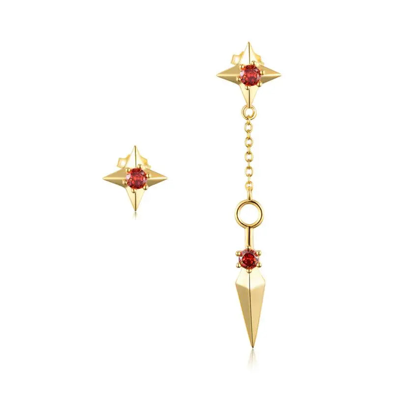 Team 7 Anime Naruto Earrings - Stylish Cartoon Character Jewelry for Cosplay, Gift & Daily Wear