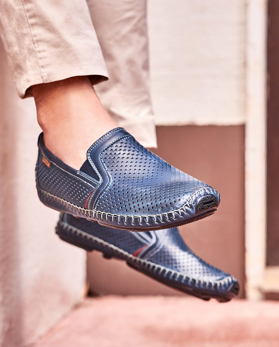 PIKOLINOS Men's Leather Loafers - Jerez Style Comfortable Slip-On Shoes for Casual & Business Wear