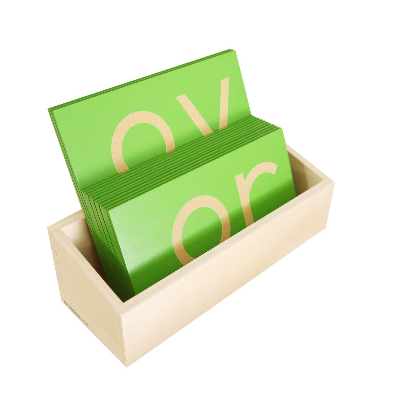 Montessori Lower Case Double Sandpaper Letters Storage Box - Empty Organizer for Kids Learning Tools | Perfect for Classroom, Homeschool & Early Childhood Education