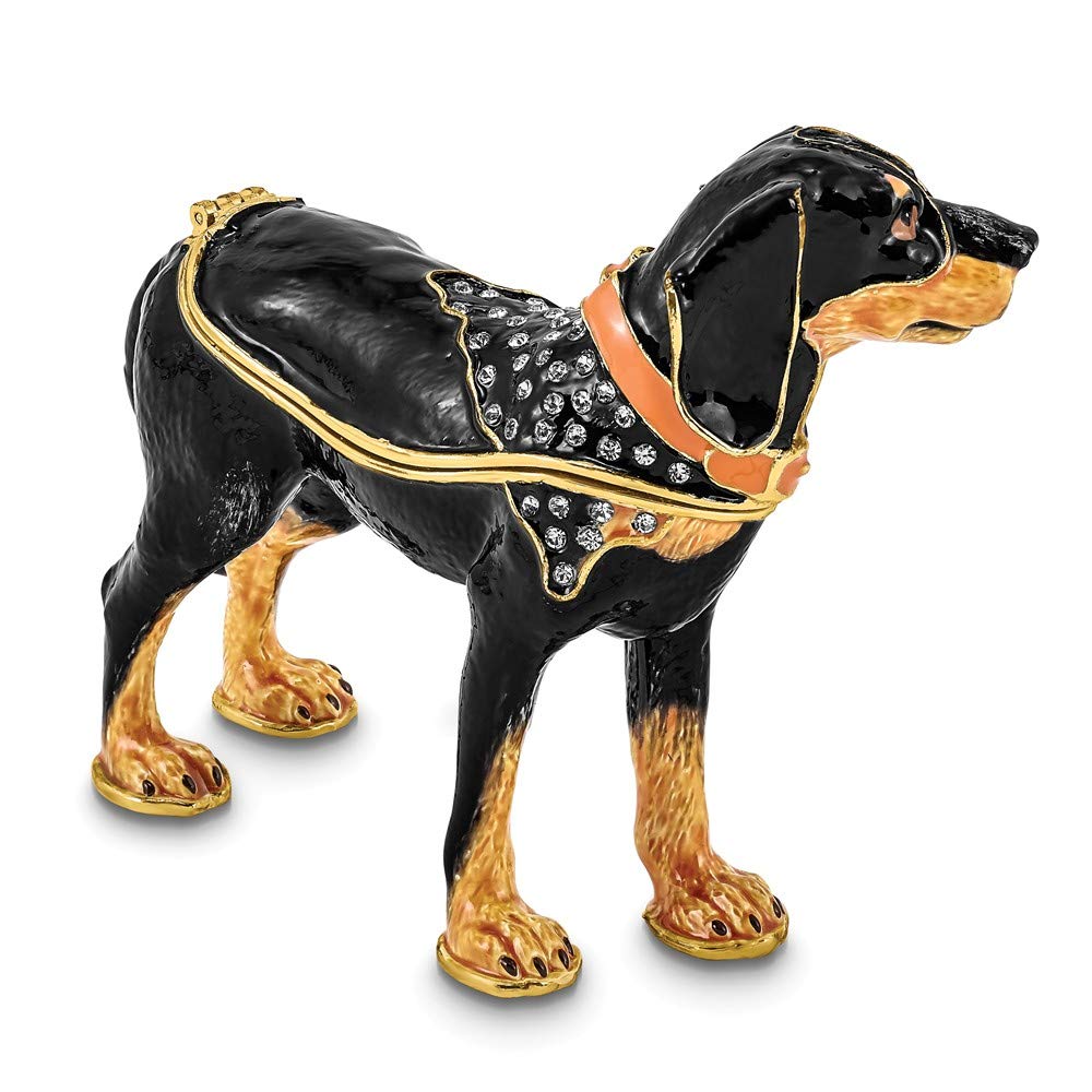 Sonia Jewels Knox Bluetick Coonhound Trinket Box 4.41
