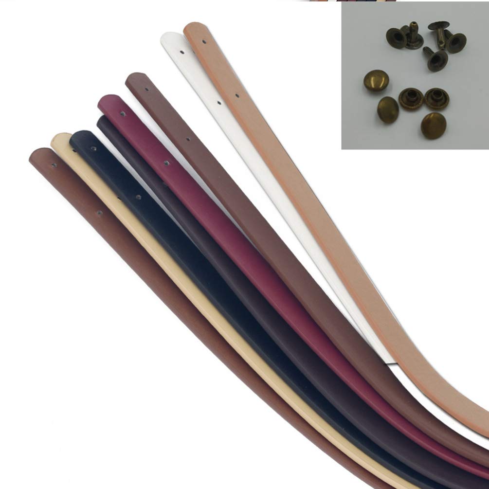 EXCEART 2PCS Leather Handbag Replacement Handles - 60CM Purse Strap for Handbags, Coin Bags & Wallets - Durable Shoulder Bag Accessories for Women's Fashion & DIY Repair Projects