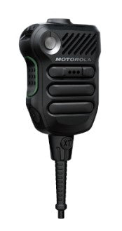 Motorola XVE500 (PMMN4137A_BLK) Remote Speaker Microphone for Two-Way Radios - Hands-Free Communication for Security, Construction & Outdoor Activities