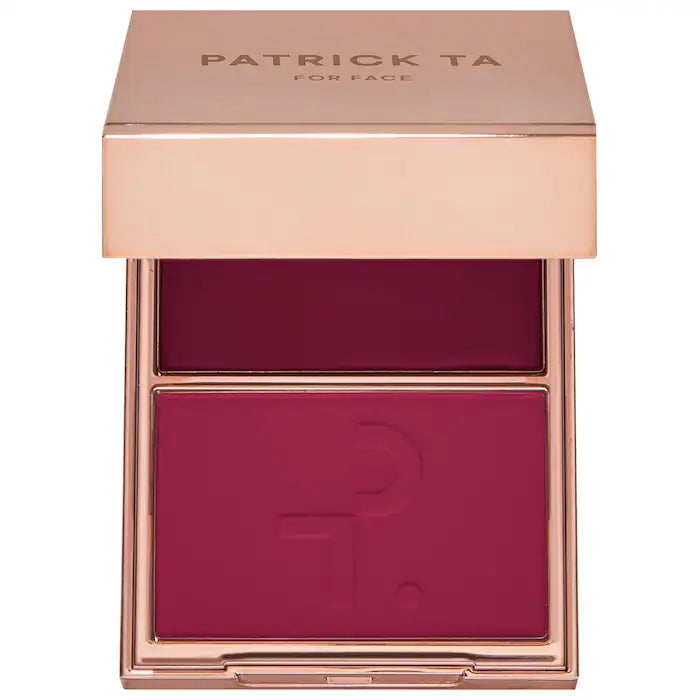 Patrick TA Major Headlines Double Take Duo Cream + Powder - Long-Lasting Blush & Highlighter Set for Day & Night Makeup | Perfect for Contouring & Glowing Skin