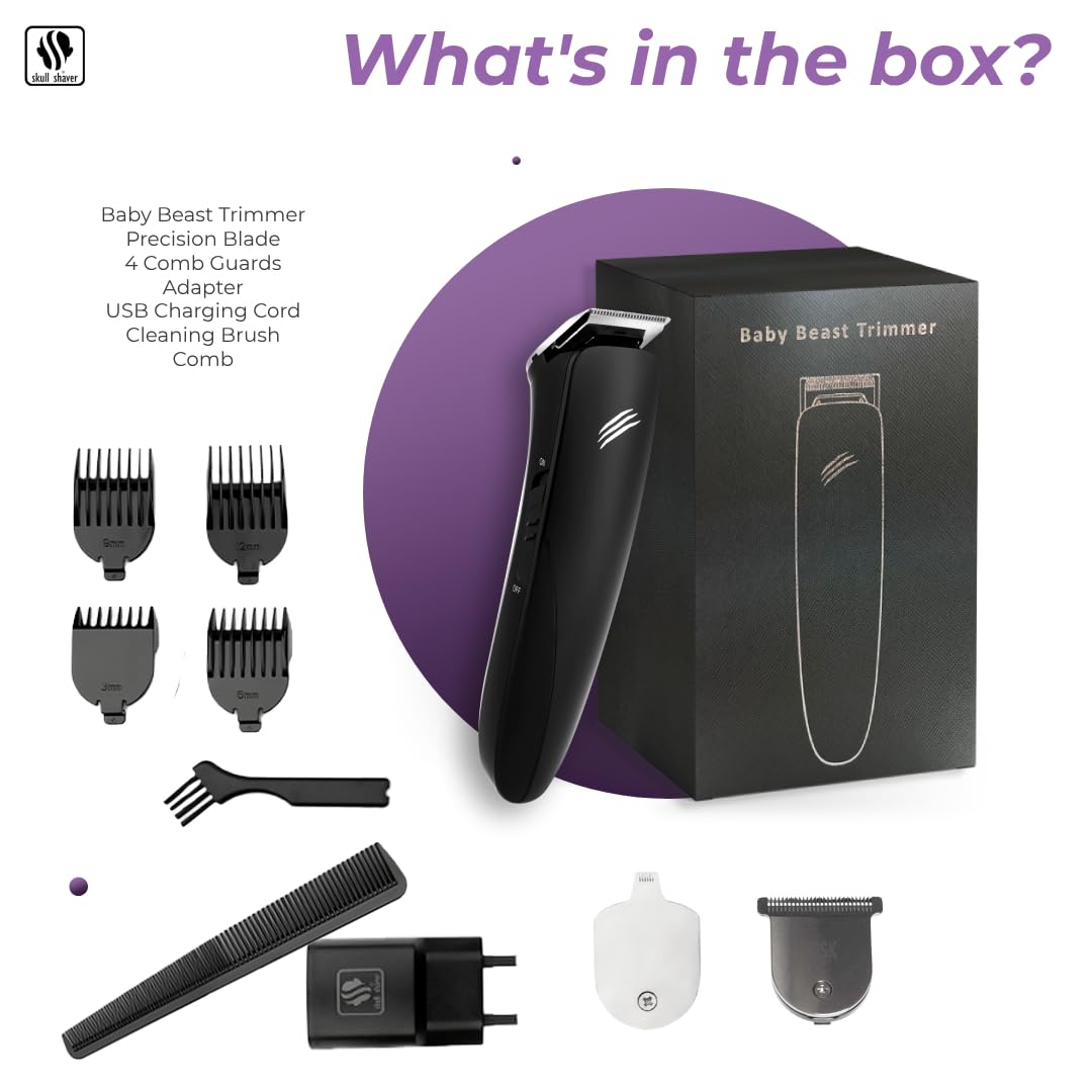 **Skull Shaver One Lion Gold PRO Men's Electric Face Shaver & Baby Beast Trimmer – Cordless Hair & Beard Grooming Kit with Precision Blades – Perfect Gift for Men – Ideal for Travel, Home, and Daily Grooming**