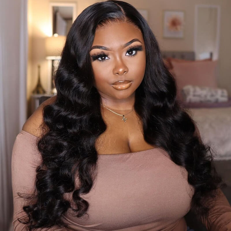 12A Super Grade Eullair Double Drawn Human Hair Wigs - Bone Straight HD Lace Frontal Wig for Women | Natural Look for Daily Wear, Parties & Special Occasions