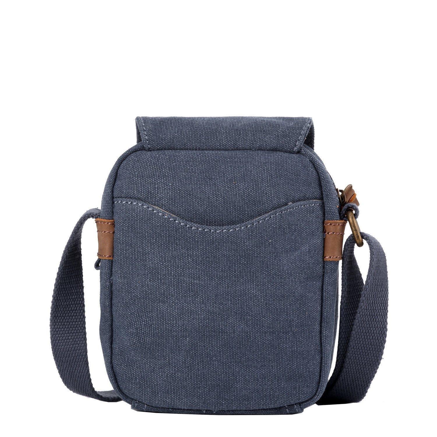 TRP0213 Troop London Classic Canvas Crossbody Bag for Men & Women - Stylish & Durable Everyday Shoulder Bag for Work, Travel & Casual Outings