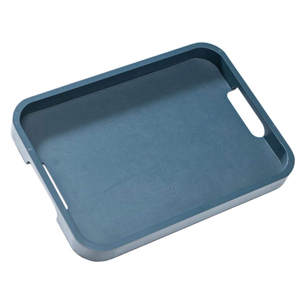 Hemoton 1pc Bamboo Serving Tray - Rectangle Wooden Tray for Jewelry, Cheese, Desserts & Wedding Cakes | Decorative Food Display Plate for Home, Kitchen & Party Serving | Perfect for Entertaining, Gift Giving & Home Decor