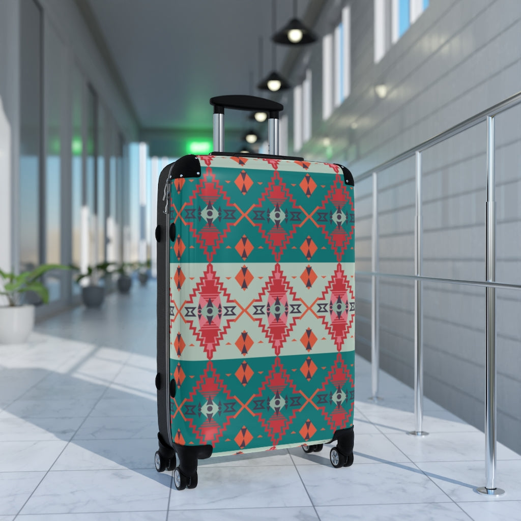Premium Hardshell Luggage Set - Sahara Sunset Southwestern Design, 3 Sizes (20