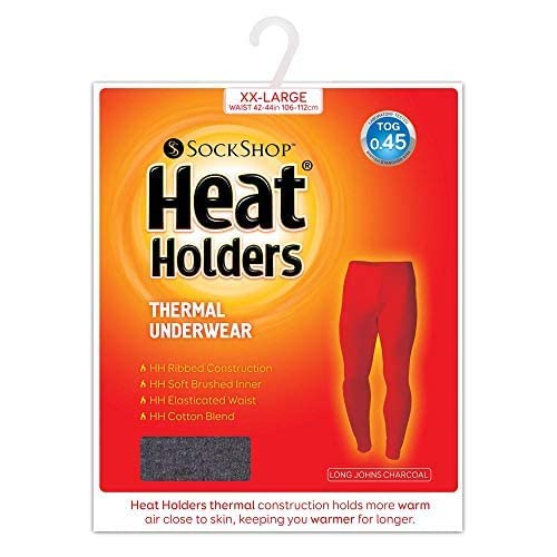 Heat Holders Men's Thermal Socks & Long Johns Set - Ultra Warm Winter Base Layer for Cold Weather, Hiking, Skiing & Outdoor Activities