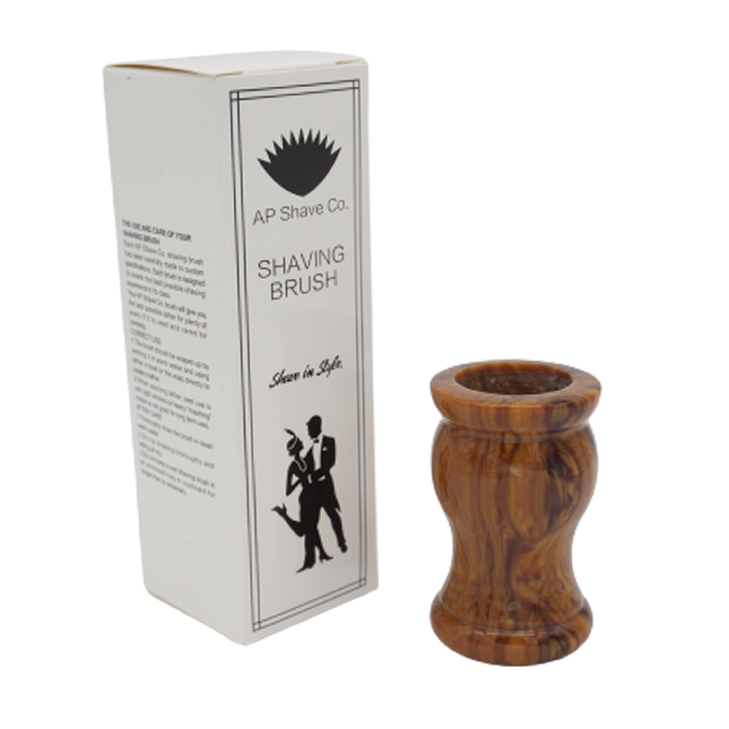 Premium Briar Wood Handcrafted Shaving Brush Handle - Fits 24mm & 26mm Knots - Perfect for Wet Shaving & Grooming Gifts for Men
