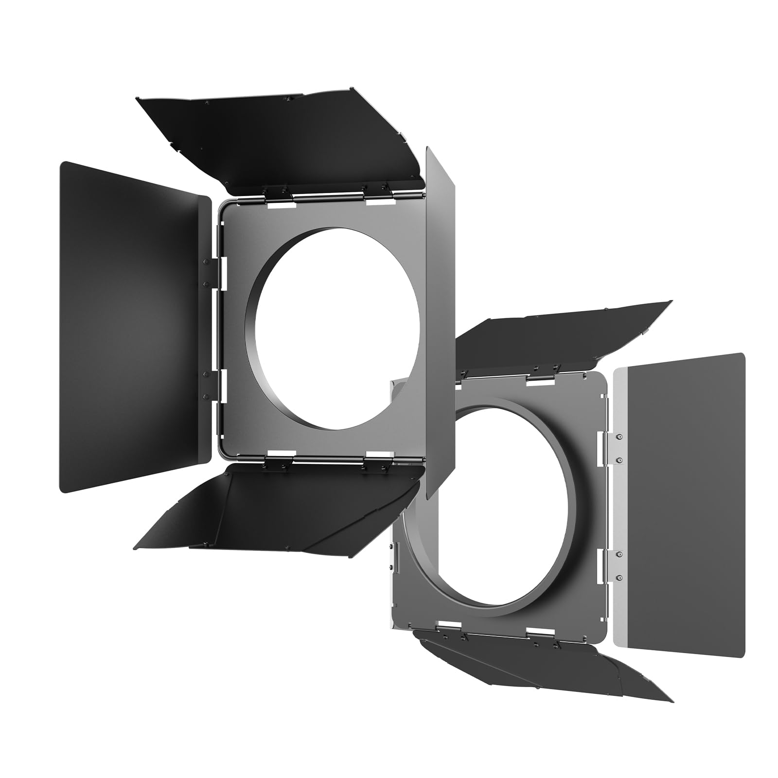 GVM FZ60 Barndoors with 8-Leaf Barndoor for GVM F60 Fresnel Lens - Adjustable Beam Angle & Light Control for SD400B, SD500B, SD650B LED Video Lights - Perfect for Studio Photography, Film Production, and Video Lighting