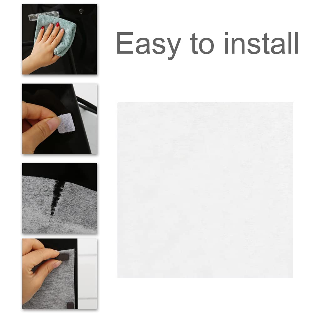 24 Pcs Cooker Hood Grease Filters - Kitchen Odor & Oil Filter for Stove Ventilation