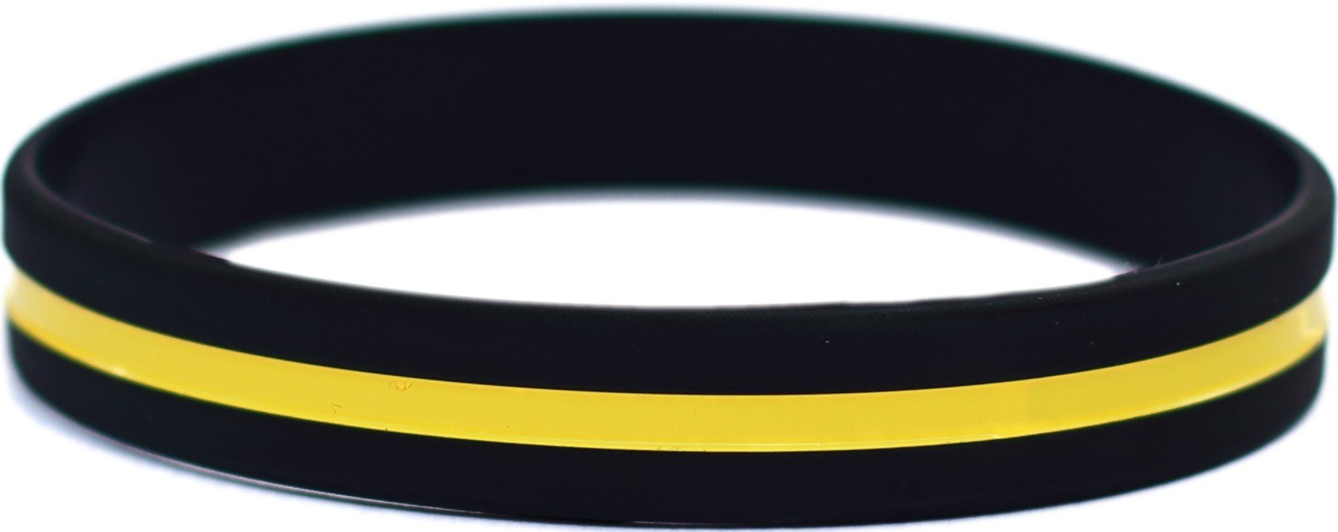 Thin Yellow Line Silicone Wristbands - Support & Awareness Bracelets for First Responders, Military & Security Personnel - Perfect for Everyday Wear, Fundraisers & Community Events
