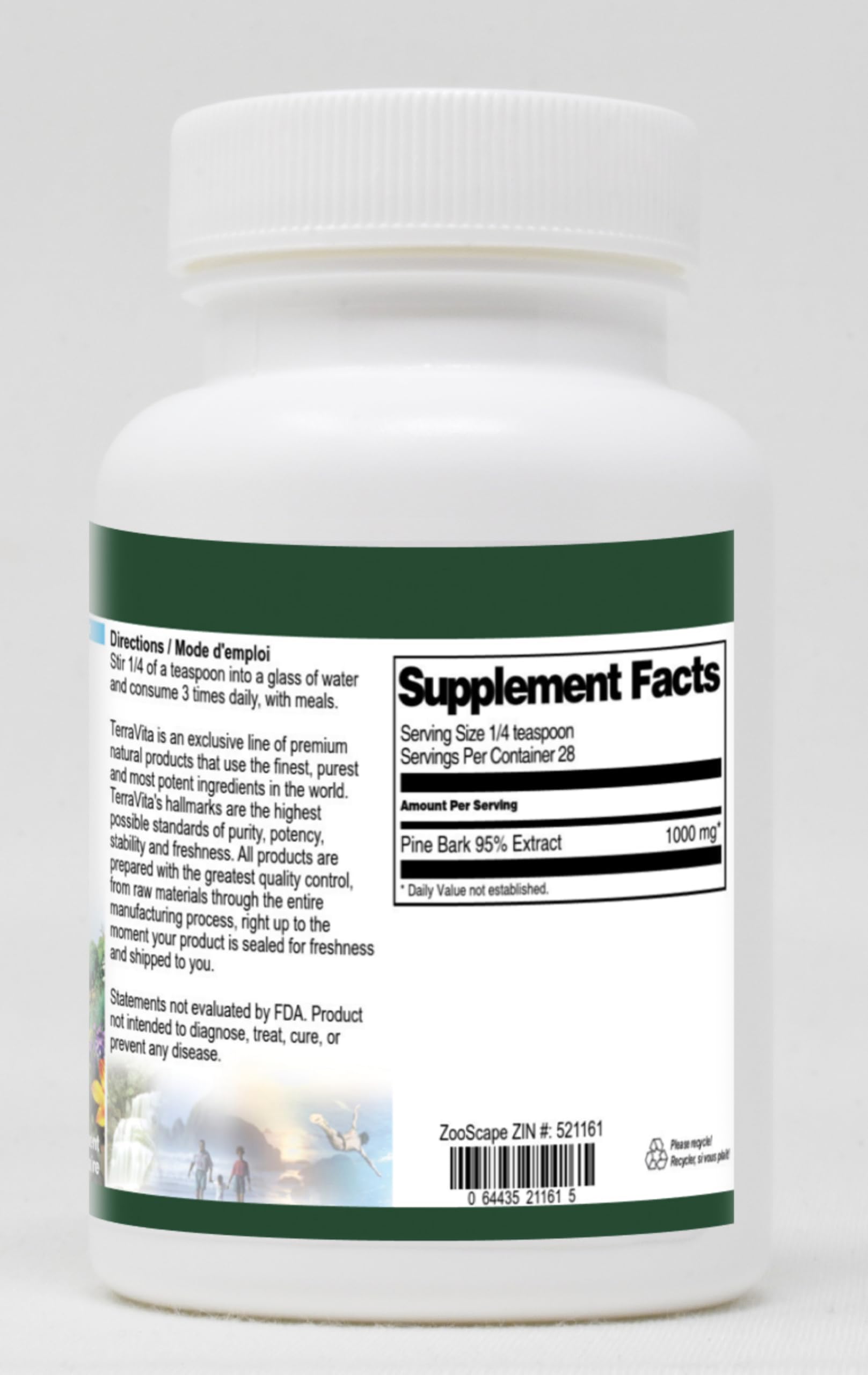 95% Pine Bark Extract Powder - 1 oz (ZIN: 521161) | Antioxidant Supplement for Immune Support & Skin Health | Perfect for Smoothies, Teas & DIY Beauty Recipes