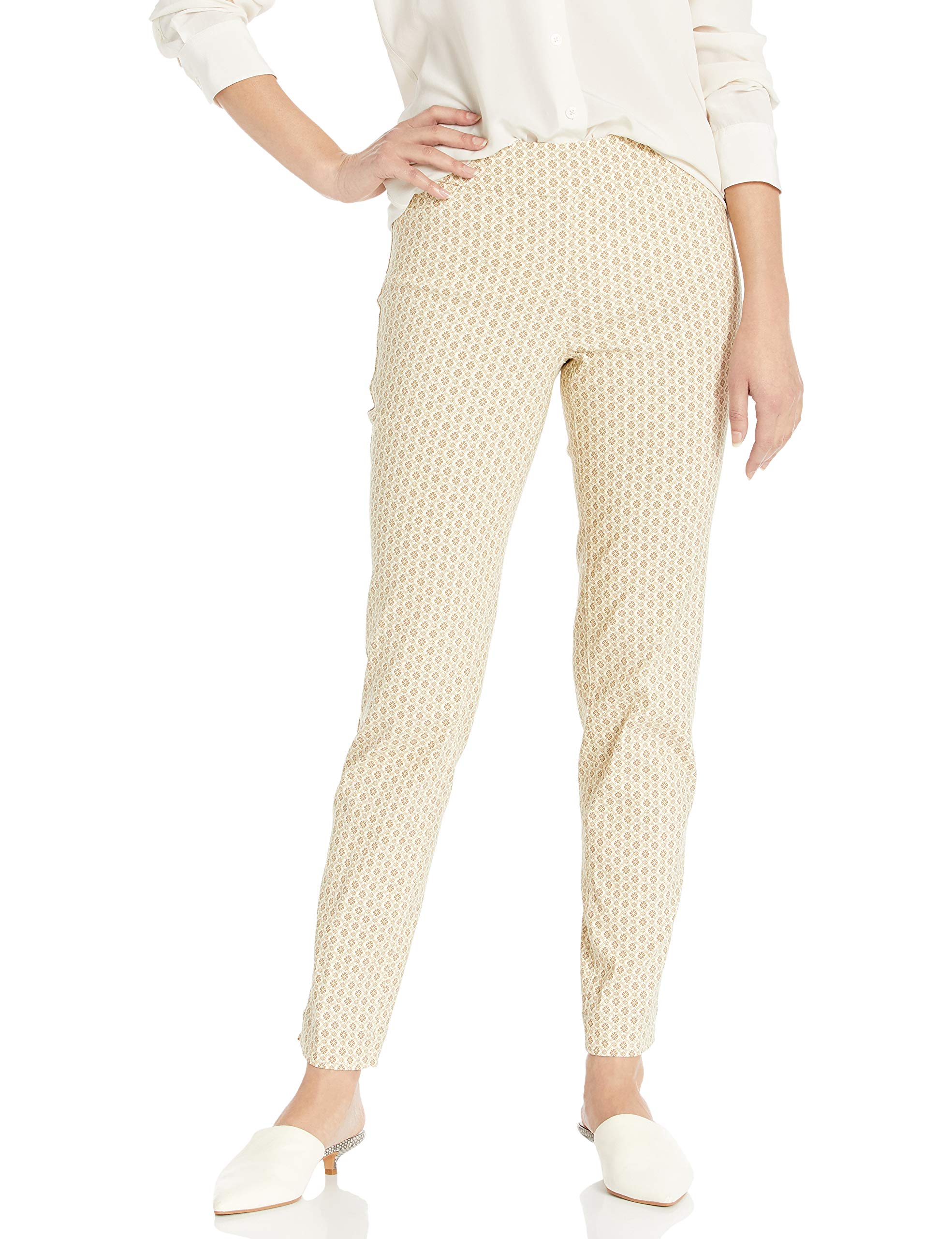 SLIM-SATION Women's Ankle Pull Print Pants for Workout & Yoga