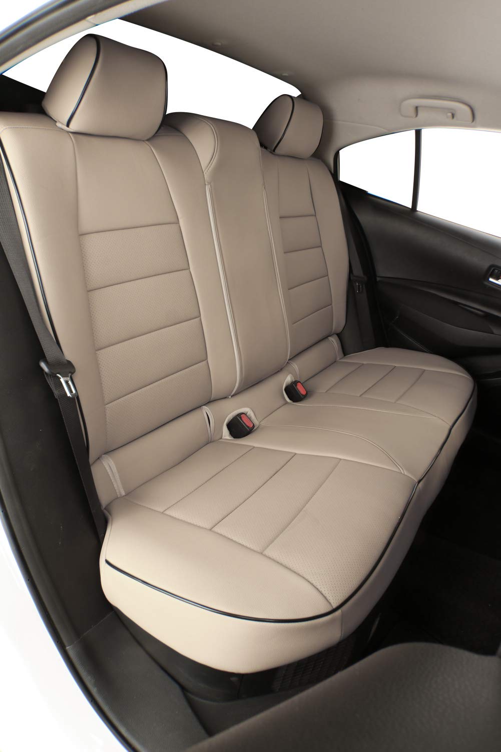 Premium Custom Fit Leather Car Seat Covers for Buick Encore GX 2020-2025 - Full Set Beige - Waterproof & Anti-Slip Protection - Perfect for Road Trips, Daily Commute & Pet Owners