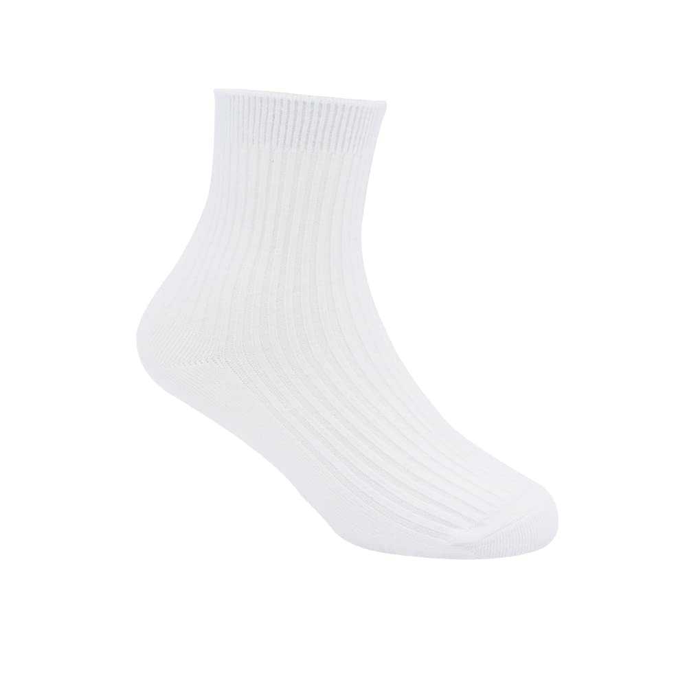 Unisex Kids School Socks for Boys & Girls - Soft Cotton Crew Socks for Toddlers, Youth & Students - Comfortable Trainer & Dress Socks for Everyday Wear, School Uniforms & Sports Activities