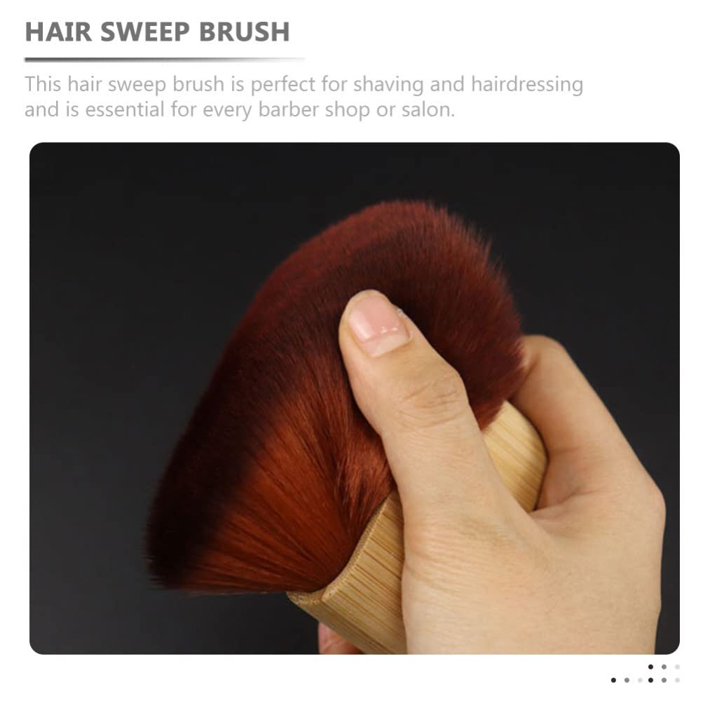 Professional Barber Neck Duster - Soft Fiber Wool Hair Styling Brush for Men | Perfect for Haircuts, Styling & Facial Grooming in Barbershops & Salons