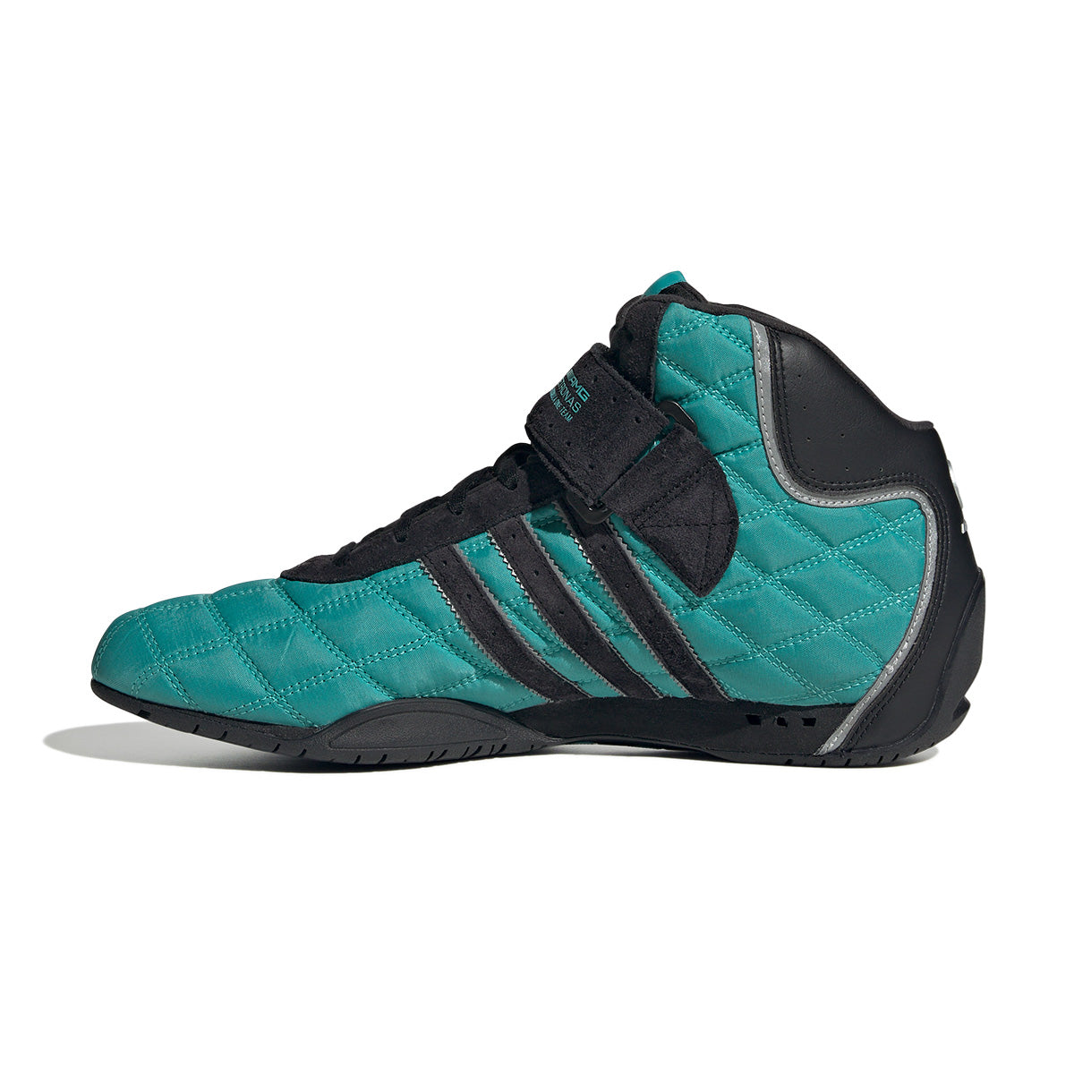 Mercedes AMG Petronas F1 Team Adi Racer Hi 'Semi Mint Rush' Sneakers - Limited Edition Racing-Inspired Shoes for Men | Perfect for F1 Fans, Streetwear & Sports Enthusiasts