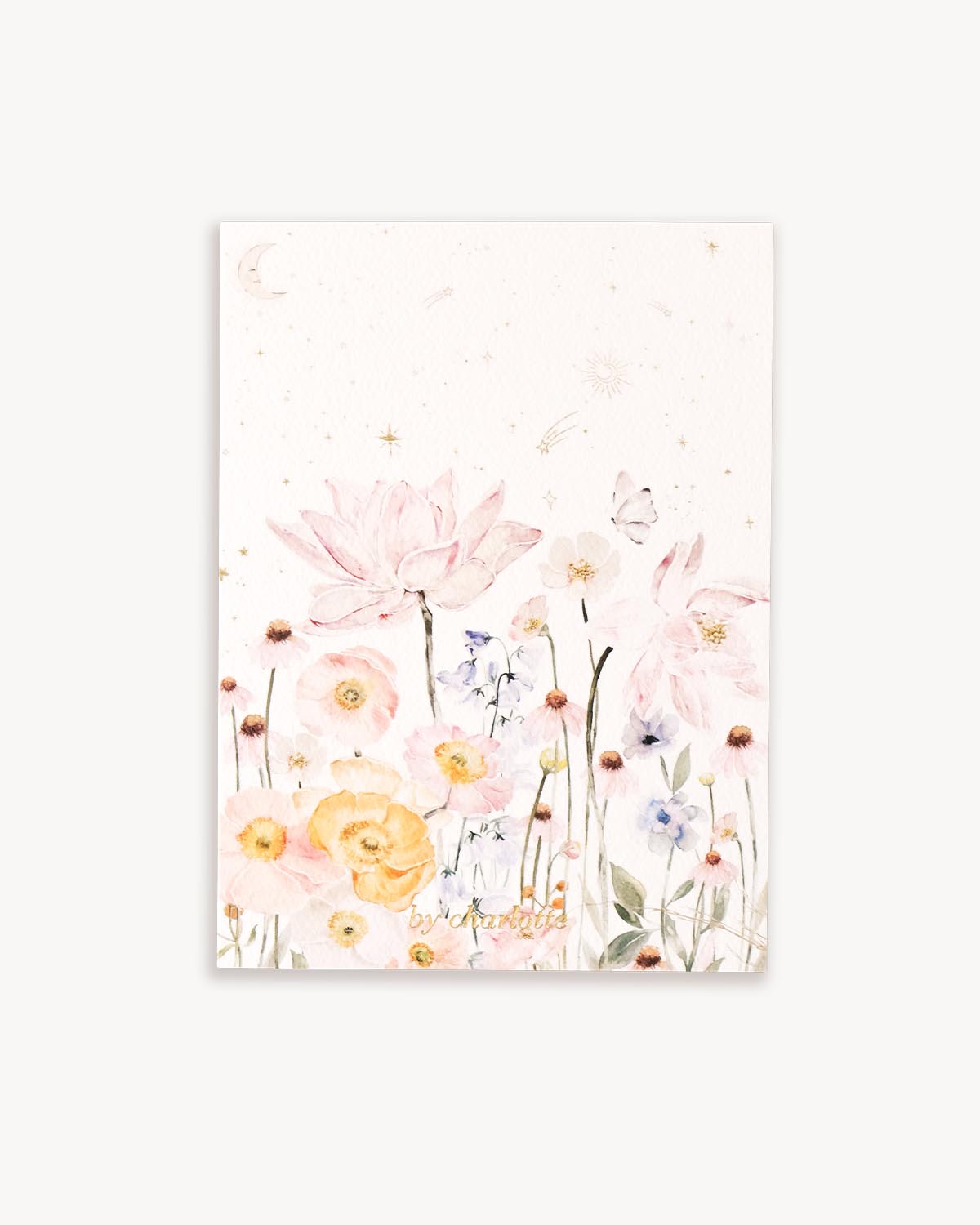 Magic In Bloom Greeting Card - Floral Design Handmade Card for Birthday, Wedding, Anniversary - Perfect for Special Occasions & Gift Giving