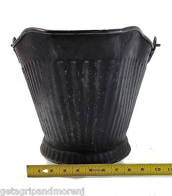 Black Coal Scuttle Bucket with Shovel - Heavy Duty Metal Coal Bin for Fireplace, Wood Stove & Outdoor Heating - Perfect for Home, Camping & BBQ Use