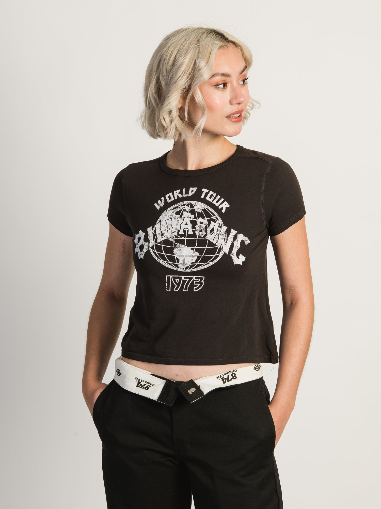 Billabong World Tour Graphic T-Shirt - Men's & Women's Casual Tee for Surfing, Beach & Streetwear | Clearance Sale