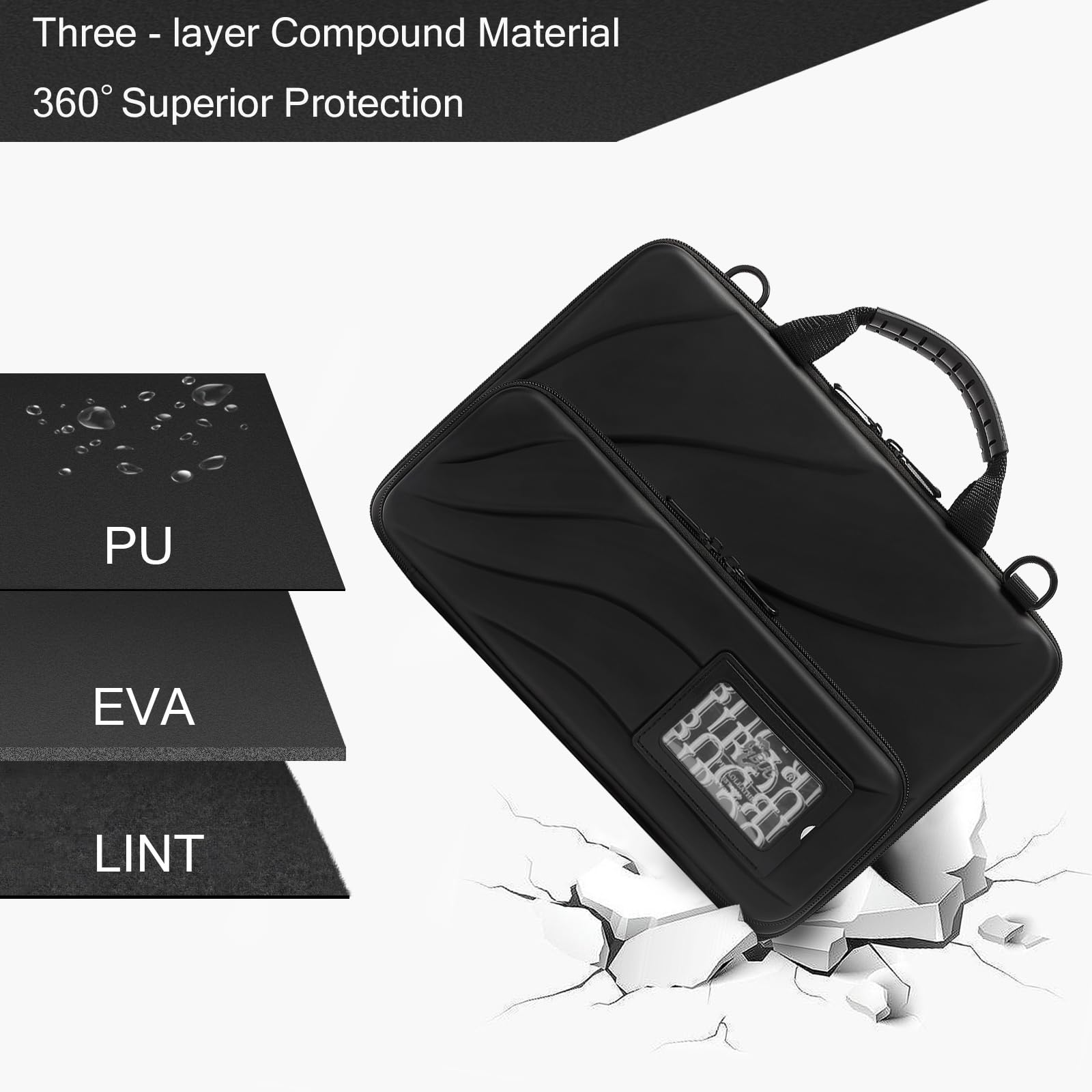13-14 Inch Laptop Sun Shade Bag - Waterproof Chromebook Protective Sleeve with Adjustable Shoulder Strap | UV Protection Foldable Portable Computer Case for Outdoor Work, Travel & Commuting | Fits MacBook, Dell, HP & More