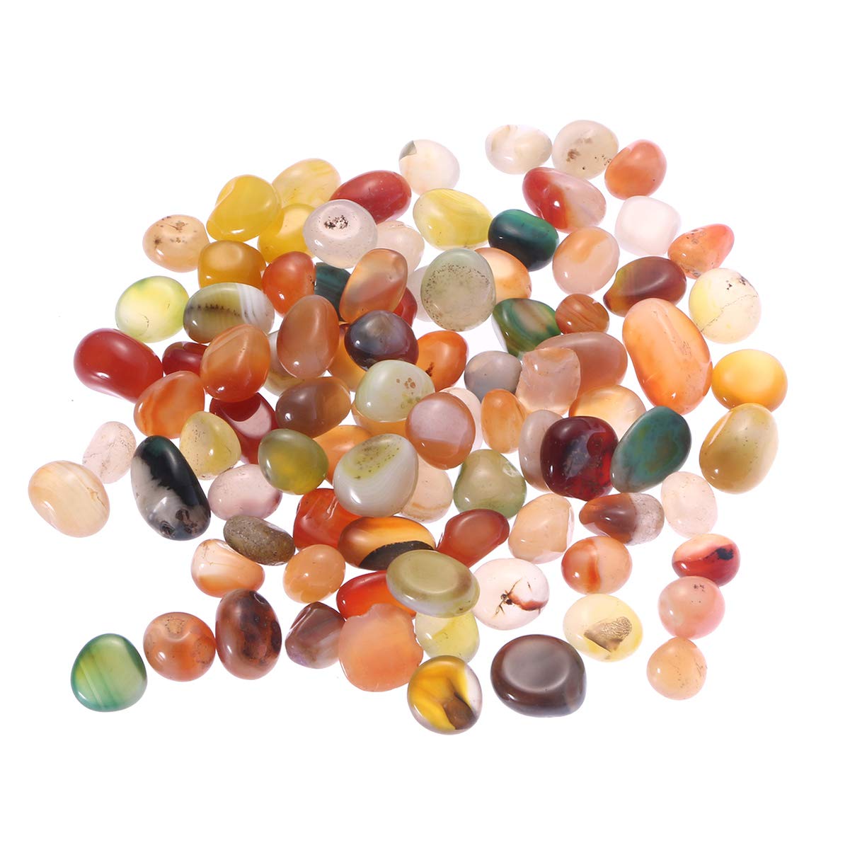 BESPORTBLE Natural River Stones 0.5-1cm Rounded Pebbles for Fish Tank, Landscaping, Vase Filler, Garden Decor - Perfect for Aquariums, Zen Gardens & Home Decoration
