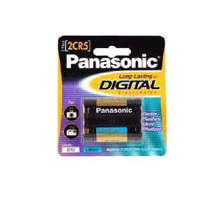 Panasonic 2CR5 6V Lithium Photo Battery for Canon EOS Cameras - Perfect for Professional Photography & Travel Shoots