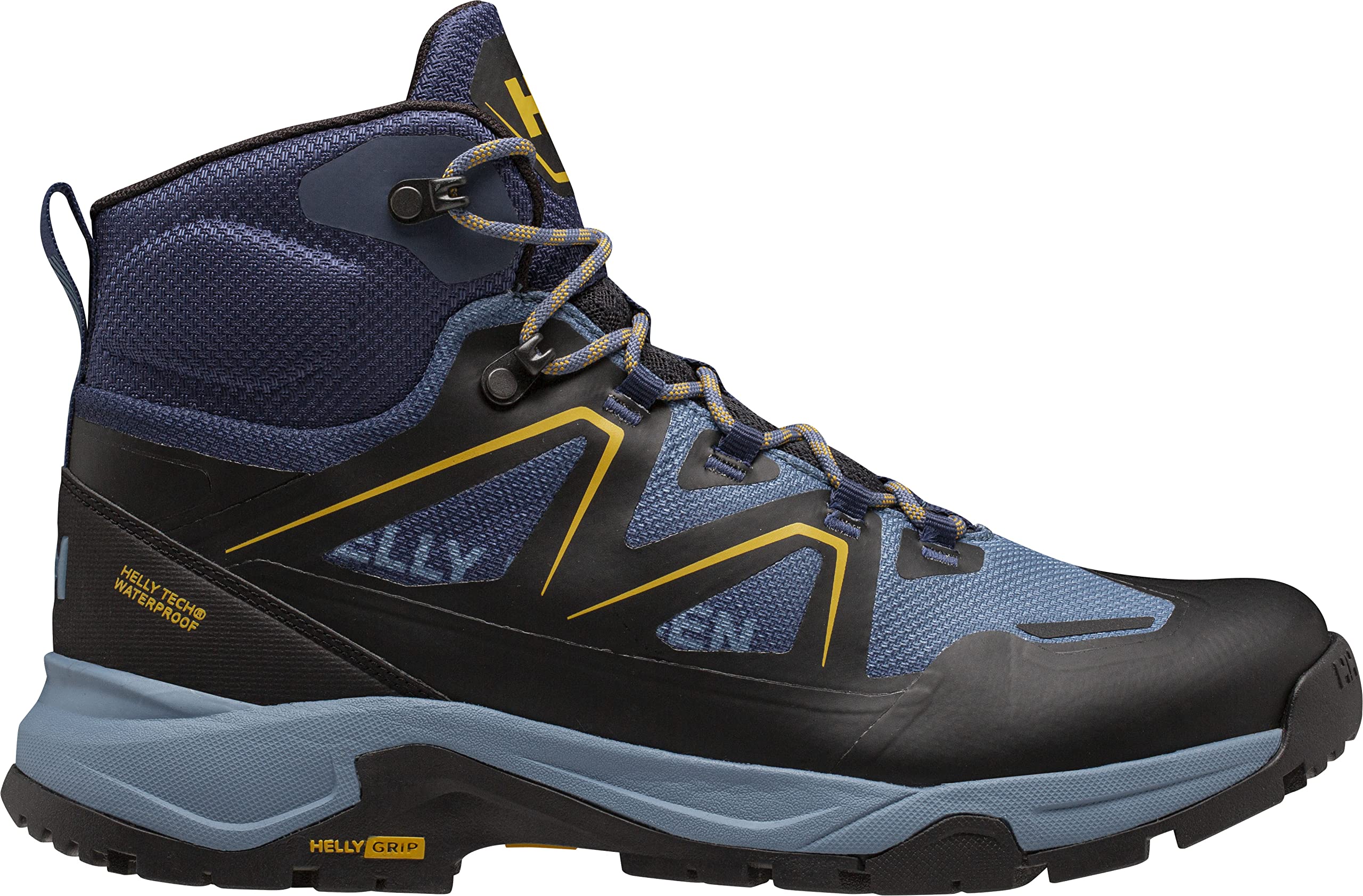 Helly-Hansen Men's Cascade Mid Waterproof Hiking Boots - Lightweight & Breathable Helly-Tech Outdoor Shoes for Trail Walking, Camping & Mountain Trekking