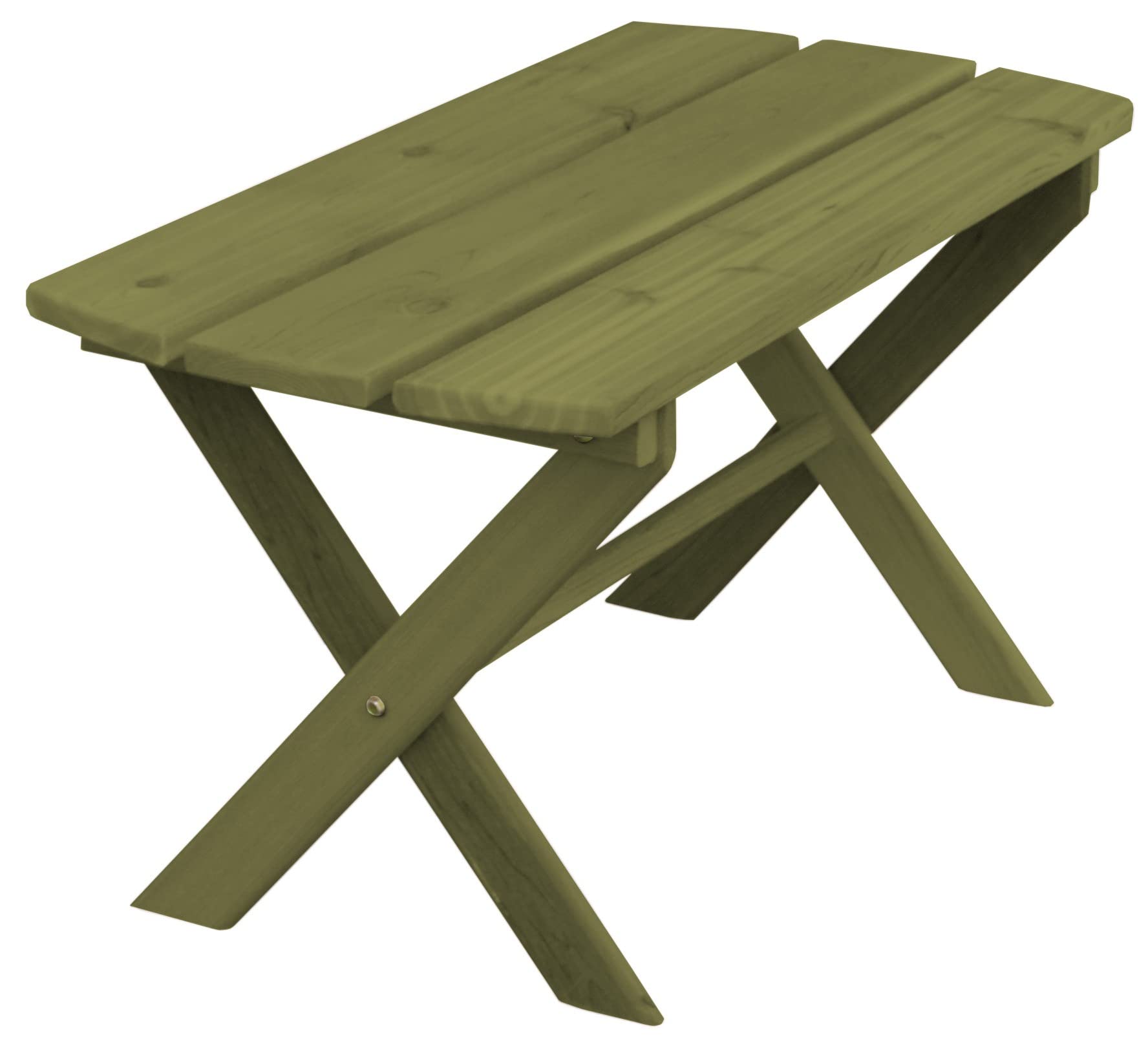 Folding Coffee Table with Cedar Wood & Linden Leaf Stain - Compact & Stylish for Small Spaces, Living Room, or Patio Use