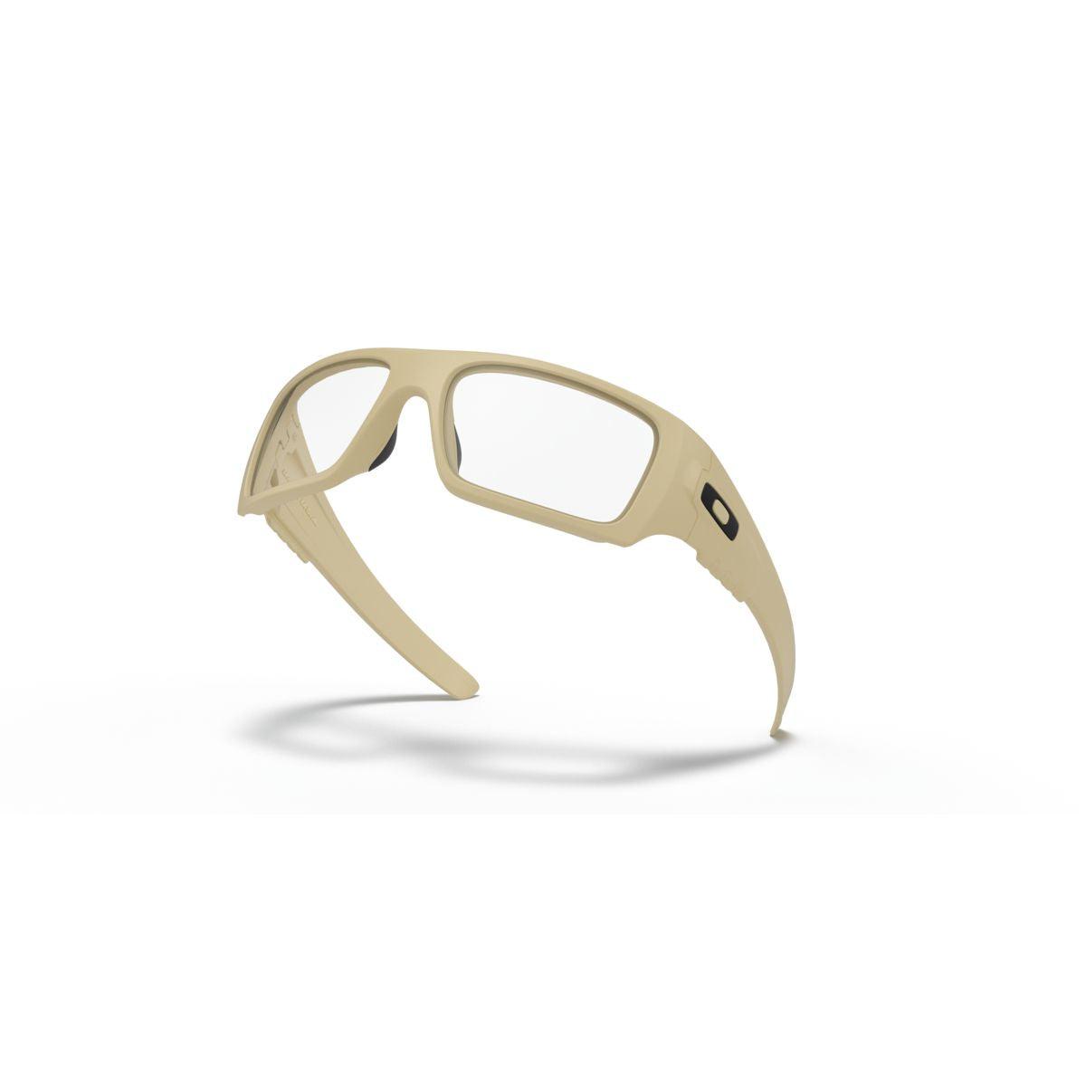 Oakley SI Ballistic Det Cord Sunglasses - Desert Tan/Clear Lens - Military & Tactical Eyewear for Outdoor Sports & Adventure - Model 0OO9253 925317
