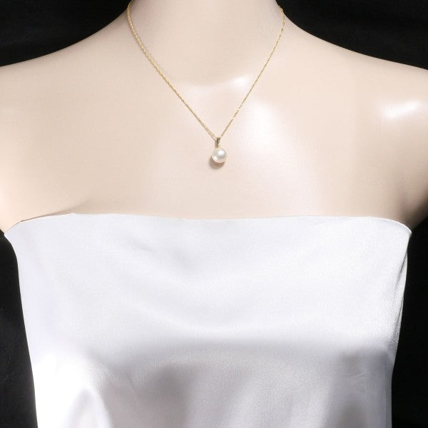 18K Yellow Gold Pearl Necklace for Women - Elegant & Timeless Jewelry Gift for Birthday, Anniversary & Special Occasions