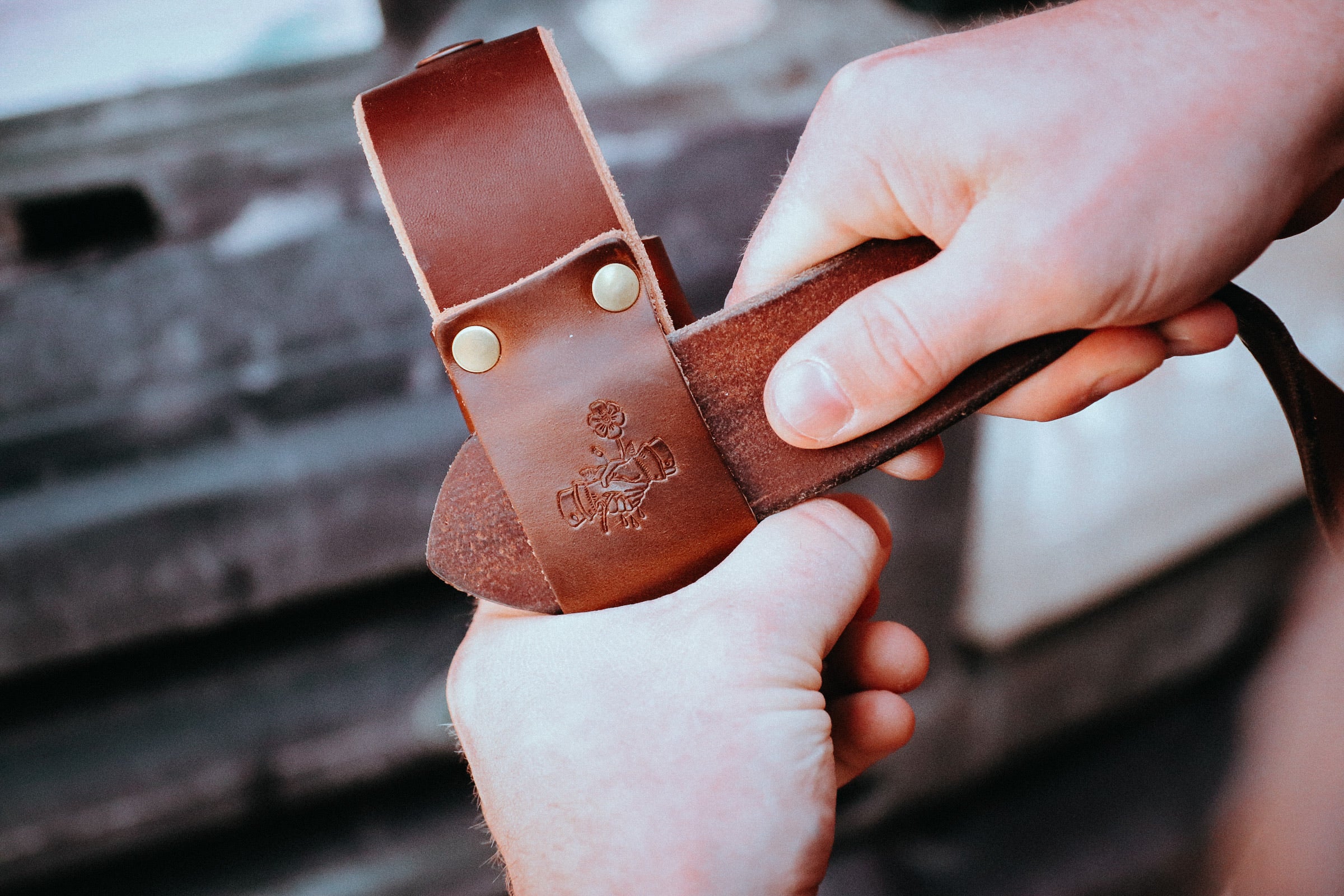 Premium Genuine Leather Sheath - Durable Brown Knife Cover for Outdoor Adventures, Hunting & Camping Gear