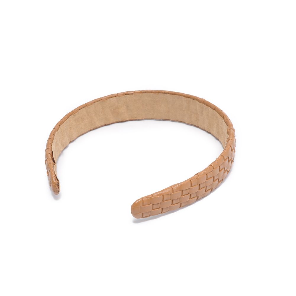 Stylish Embossed Woven Vegan Leather Headband for Women - Fashion Hair Accessory for Workouts, Yoga, and Everyday Wear