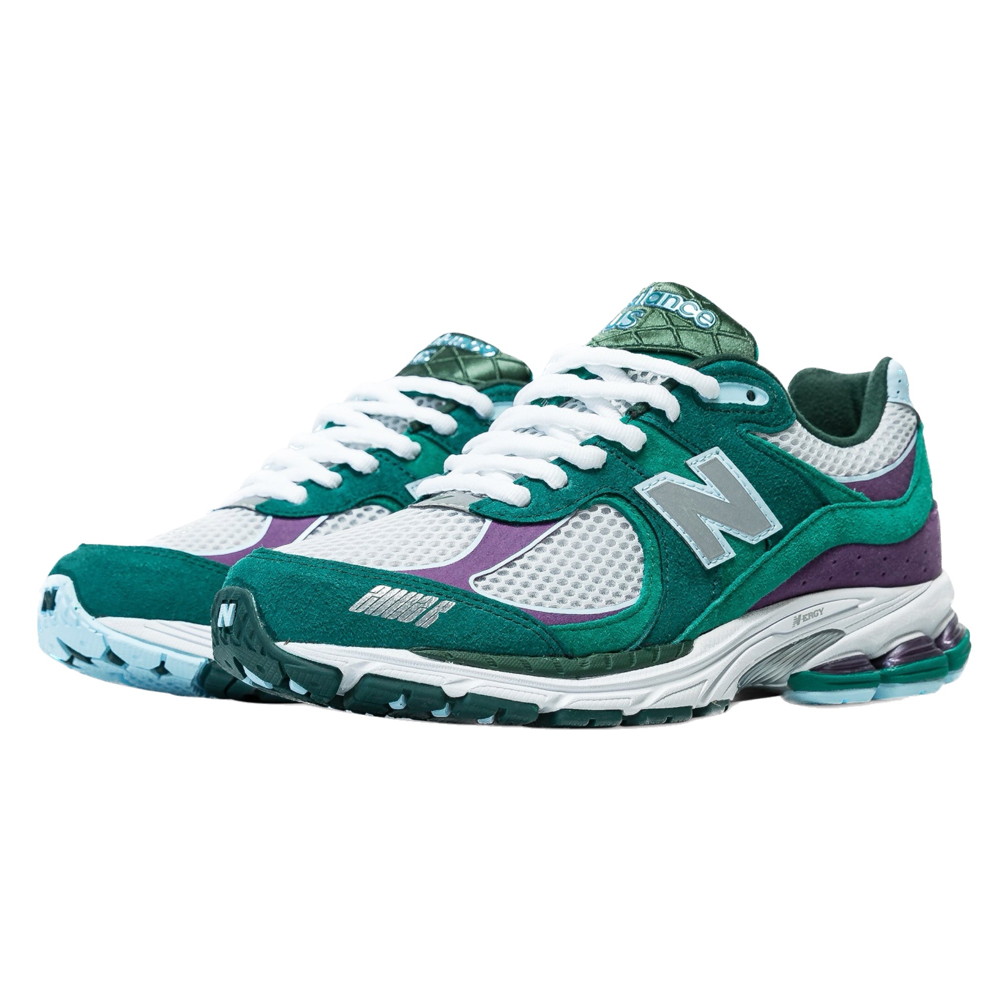 New Balance 2002R Up There Backyard Legends Sneakers - Green, Purple & Grey Colorway - Perfect for Running, Walking & Casual Streetwear Fashion