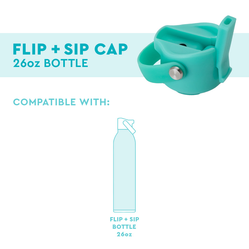 Aqua Flip + Sip Cap 26oz Leak-Proof Water Bottle - Perfect for Gym, Hiking & Outdoor Activities