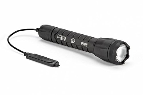 Elzetta C335 Charlie 3-Cell Tactical Flashlight with Crenellated Bezel Ring - High Output AVS Head & Remote Tape Switch (5