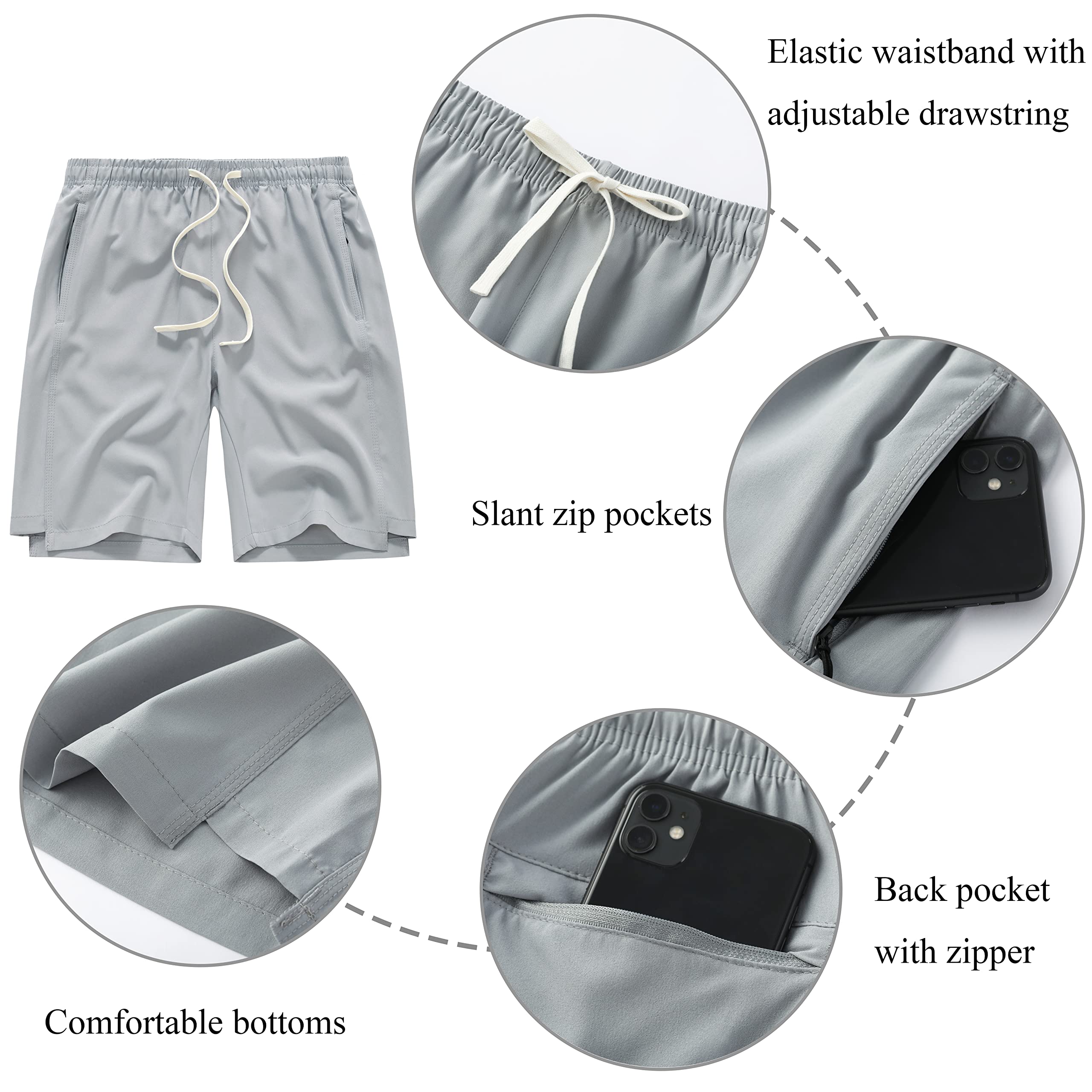VtuAOL Women's Hiking Cargo Shorts - Quick Dry Lightweight Athletic Shorts for Golf, Travel & Outdoor Adventures | Perfect for Hiking, Camping & Summer Activities