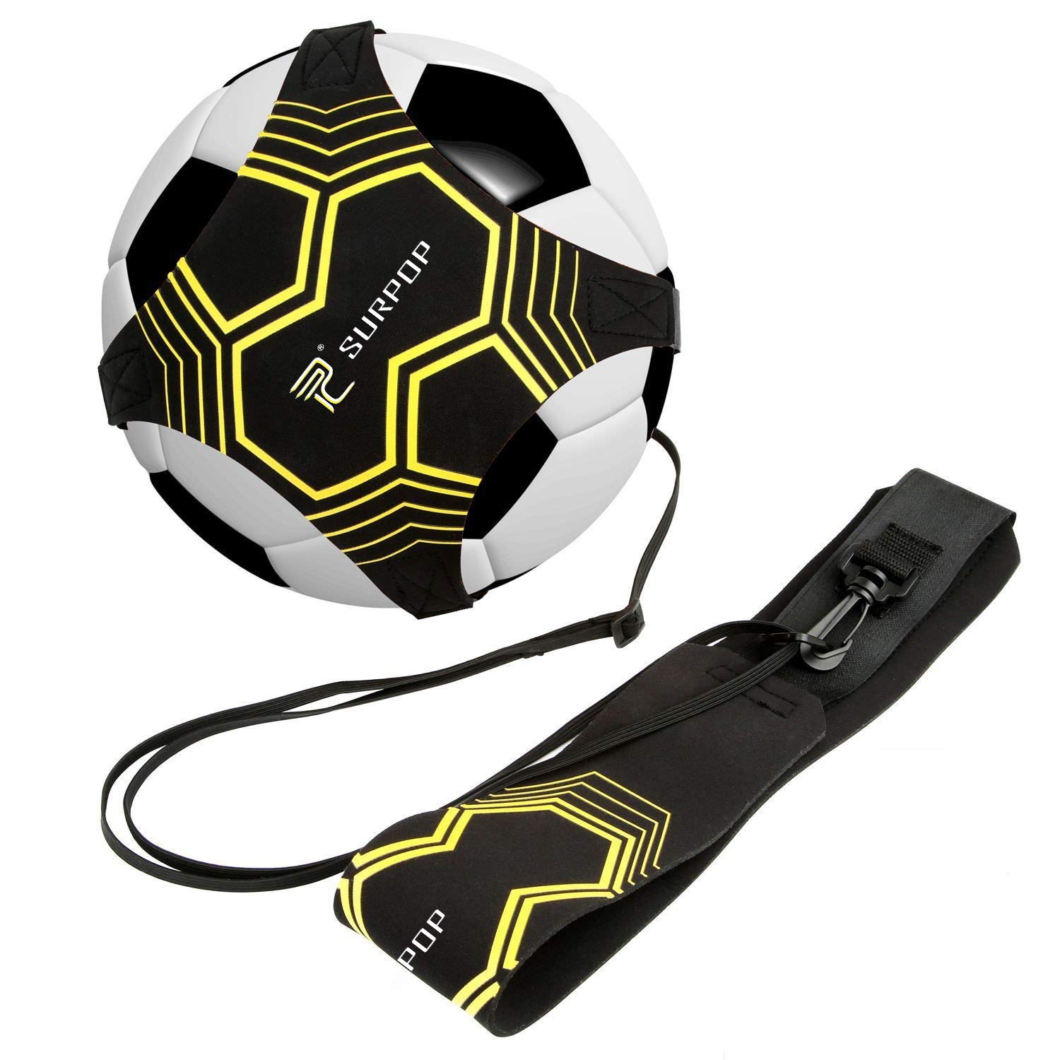 Adjustable Waist Belt for Soccer, Volleyball & Rugby Training - Solo Practice Aid for Kick, Throw & Control Skills - Perfect for Kids & Adults - Ideal for Backyard Drills, Team Practice & Skill Development