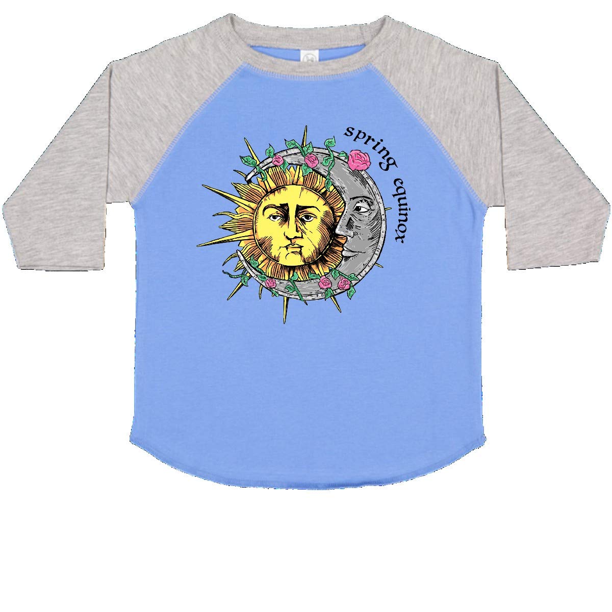 Inktastic 1st Day of Spring Sun and Moon Equinox Toddler T-Shirt - Cute Spring Outfit for Toddlers, Easter & Seasonal Celebrations