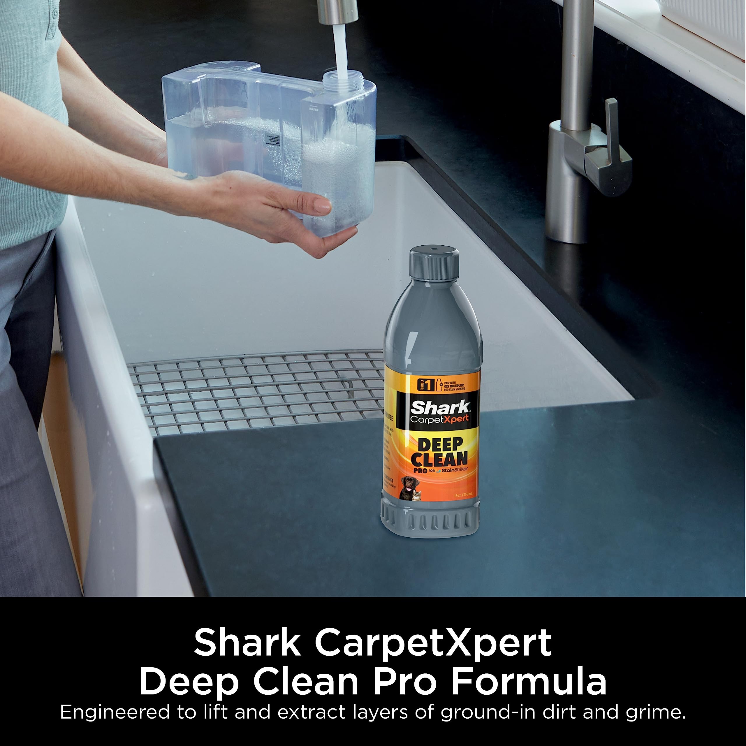 Shark PX200C StainStriker Portable Carpet & Upholstery Cleaner - Powerful Spot & Stain Remover for Carpets, Rugs, Couches - Eliminates Tough Stains & Odors - Navy Blue - Perfect for Homes, Pets & Spills