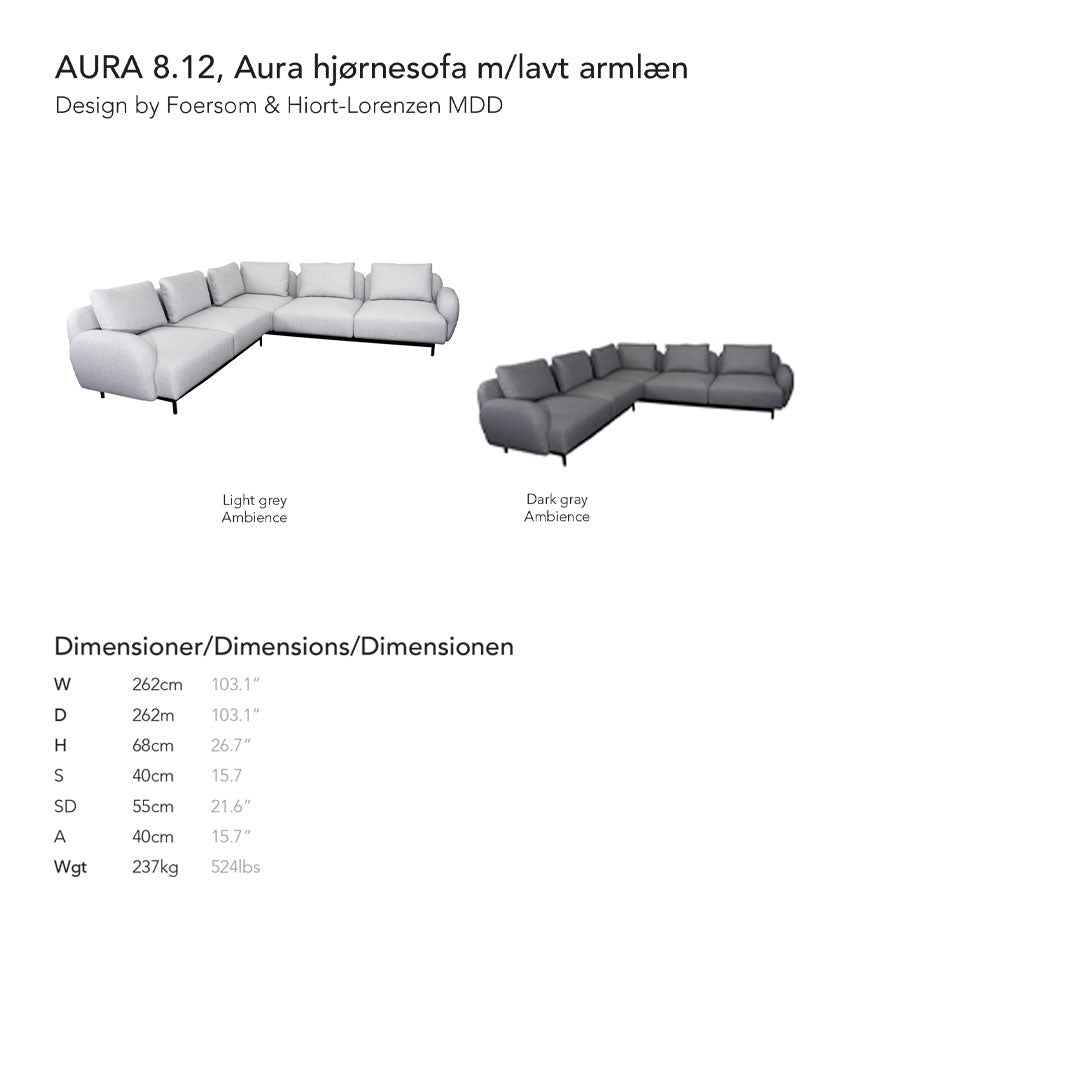 Aura Pre-Configured Sofa Set - 3-Piece Modern Living Room Furniture for Small Spaces | Perfect for Apartments, Condos, and Cozy Homes